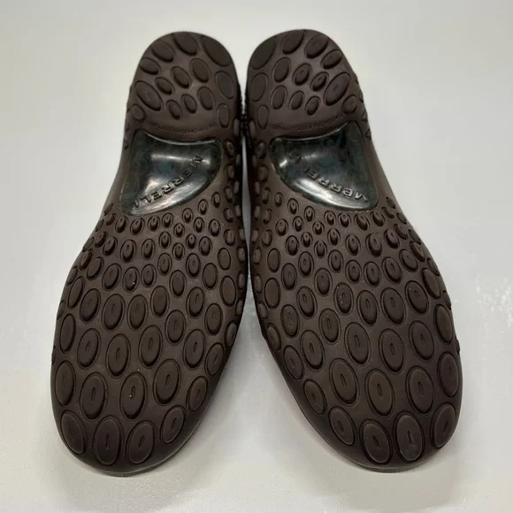 Merrell Plaza Moc Wedge Moccasins Dark Autumn Leather Slip-ons size 6.5 - Picture 7 of 8